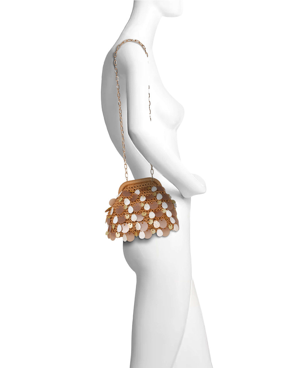Gold | Marigold Crochet Pouch Clutch Form