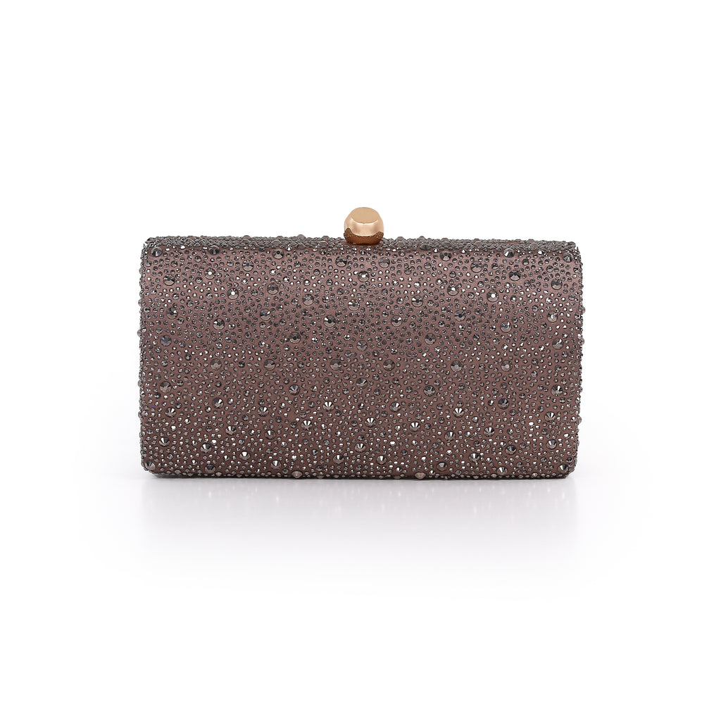Bronze | Mix Crystal Minaudiere Front