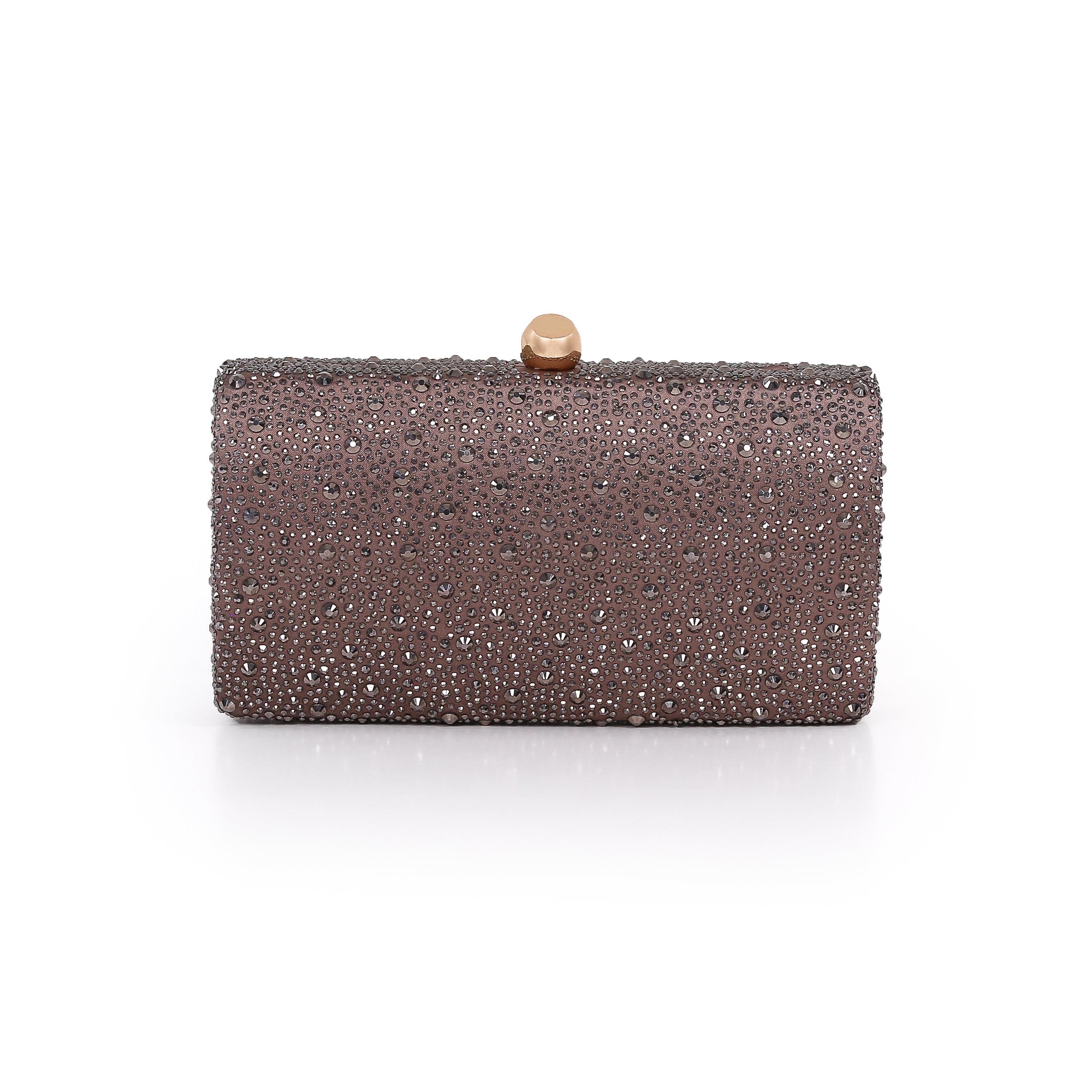 Bronze | Mix Crystal Minaudiere Front