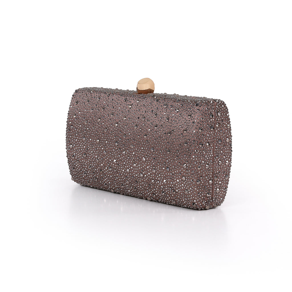 Bronze | Mix Crystal Minaudiere Side