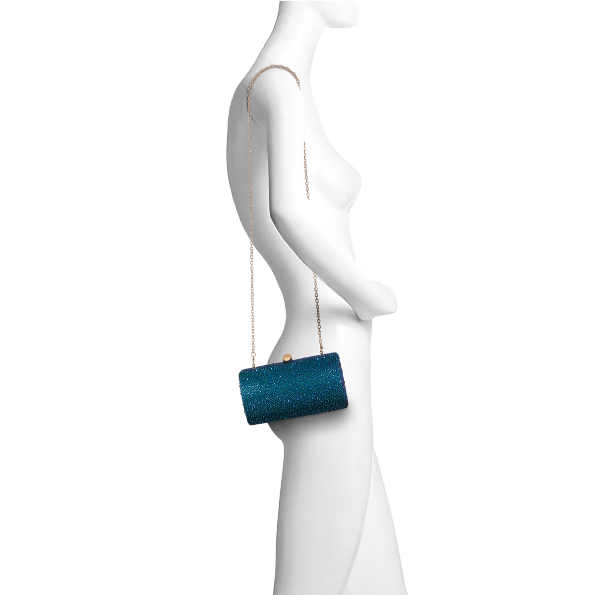 Teal | Mix Crystal Minaudiere Form