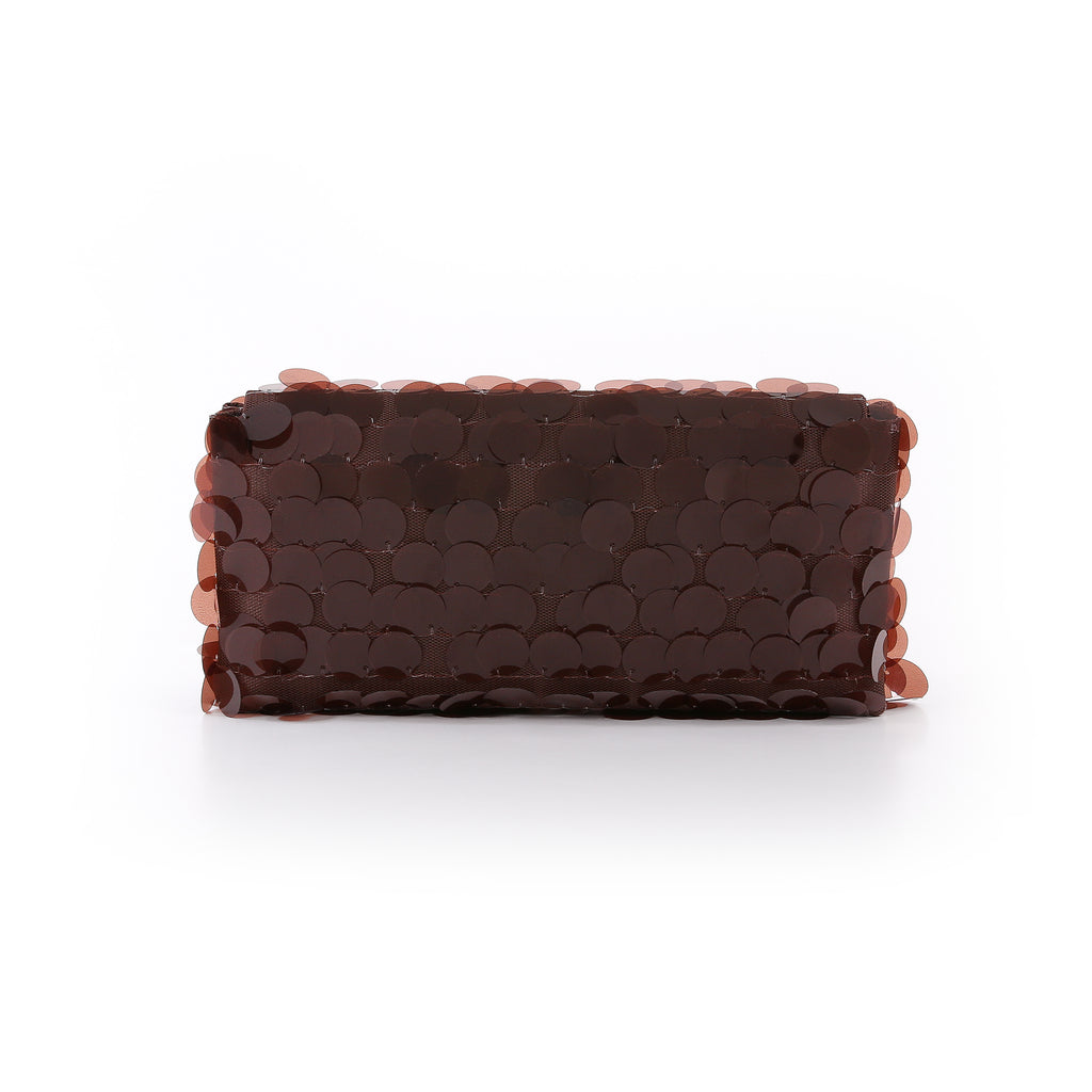 Brown | Payette Envelope Clutch Back