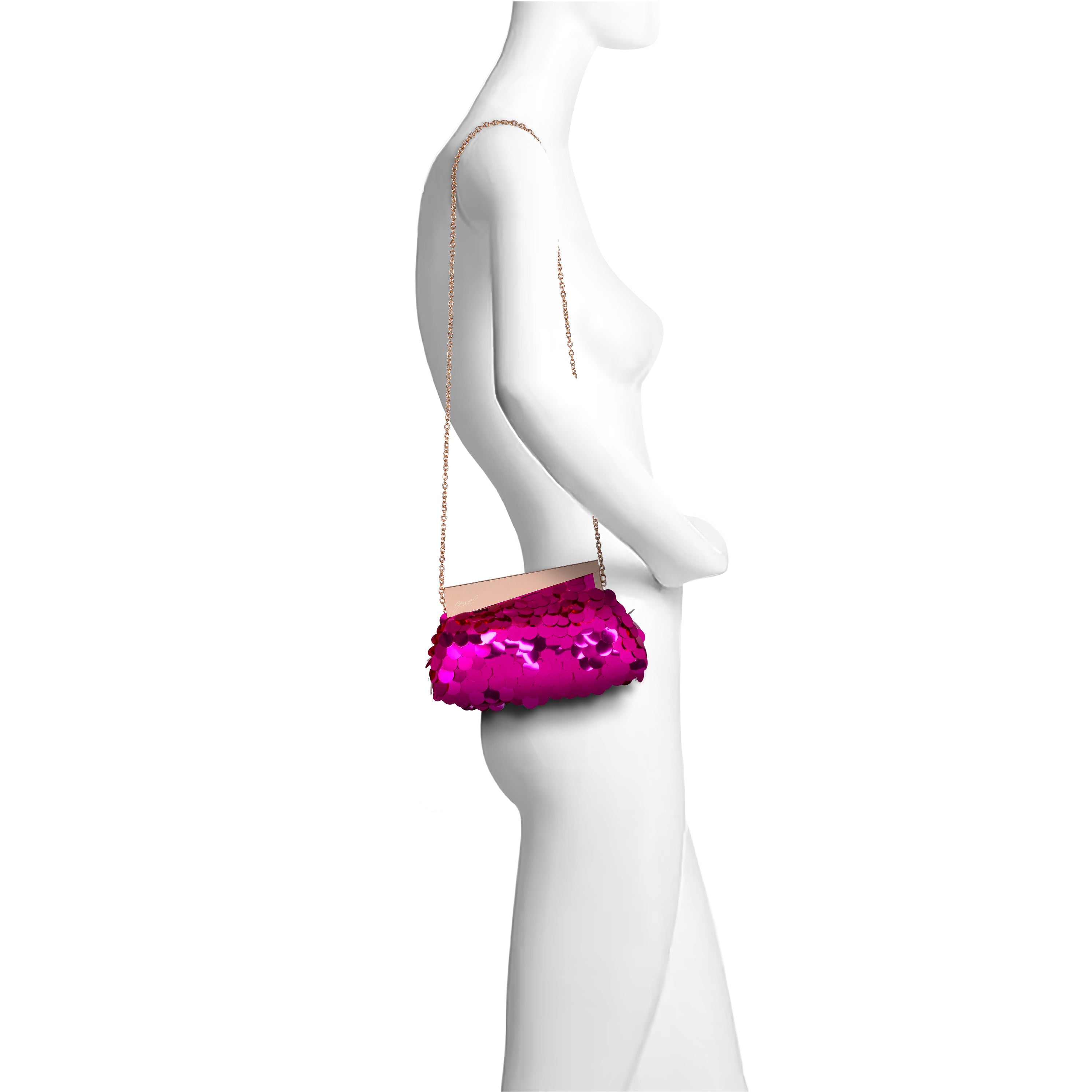 Hot Pink | Payette Pouch Clutch Signature Jewel Asy Form