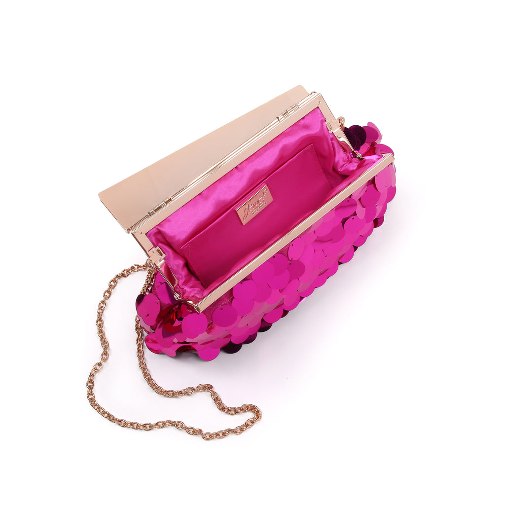 Hot Pink | Payette Pouch Clutch Signature Jewel Asy Open