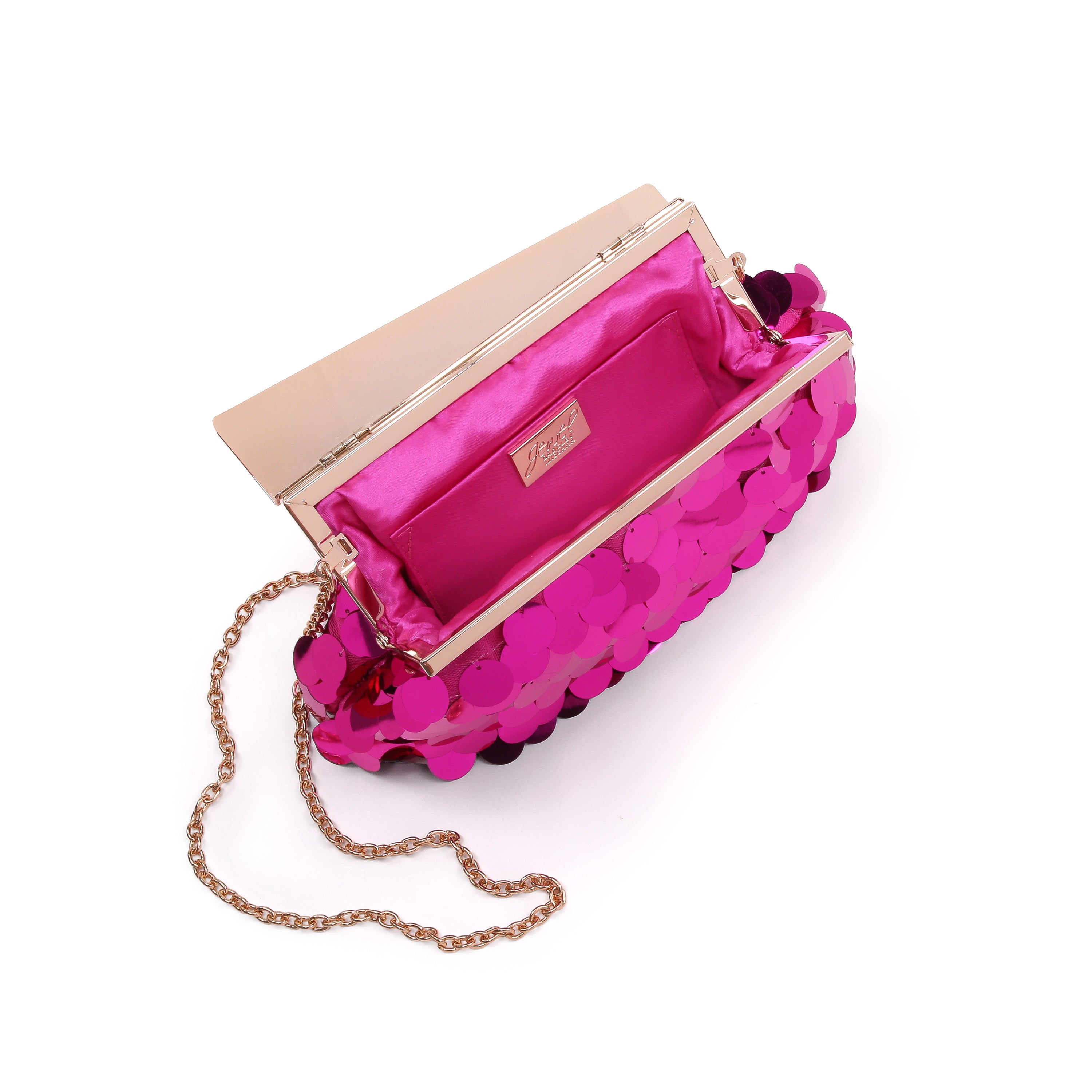 Hot Pink | Payette Pouch Clutch Signature Jewel Asy Open