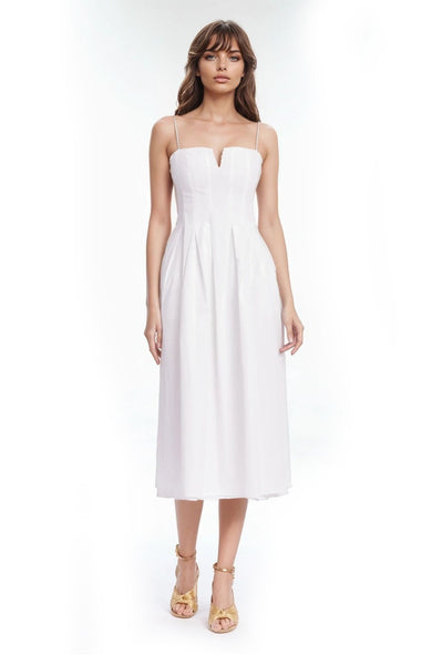 midi dress with long cardigan Anemos