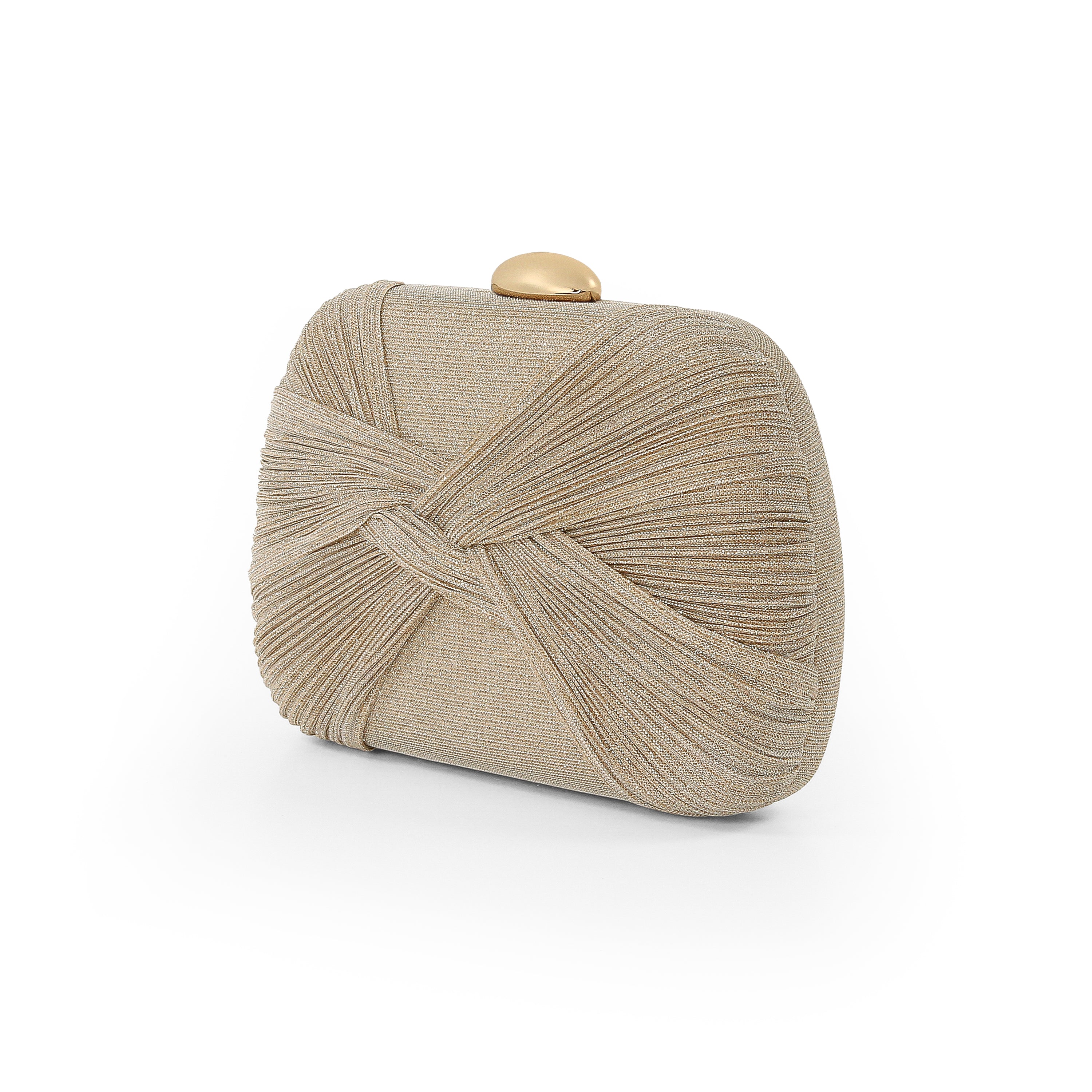 Gold | Jewel Pleated Sparkle Jacquard Twist Min Side