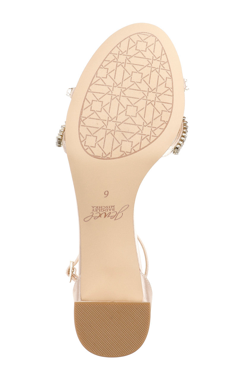 Champagne | Joanne Strappy Block Heel