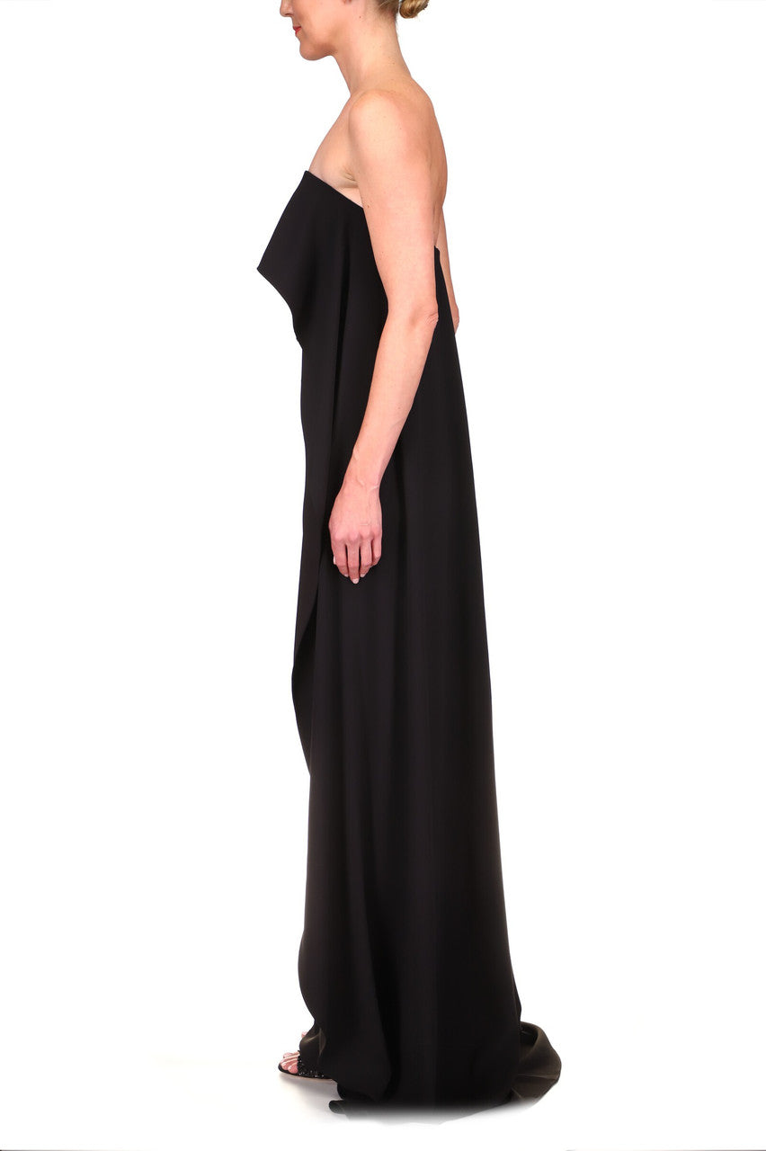Black | Flowing Strapless Jumpsuit