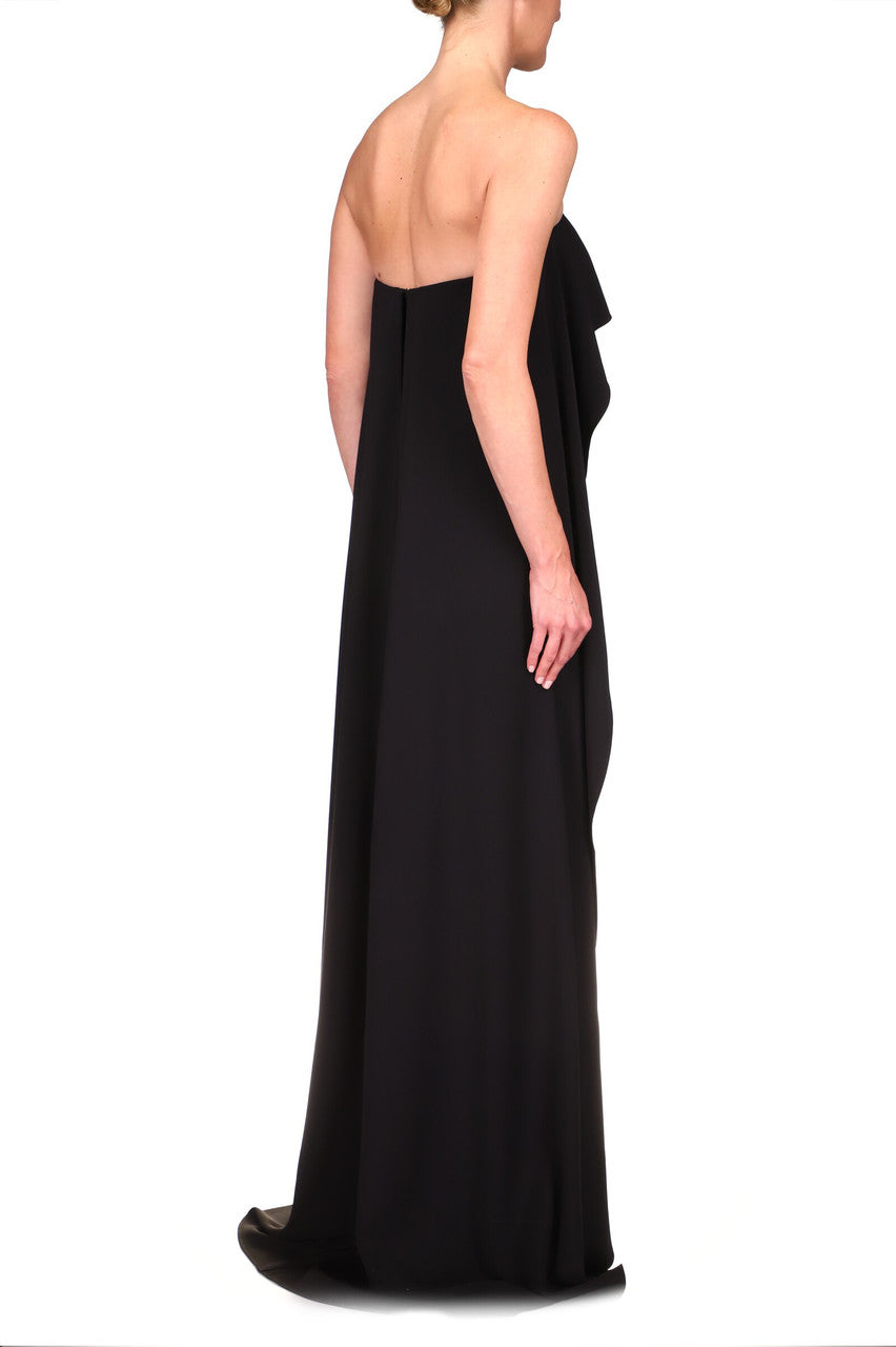 Black | Flowing Strapless Jumpsuit