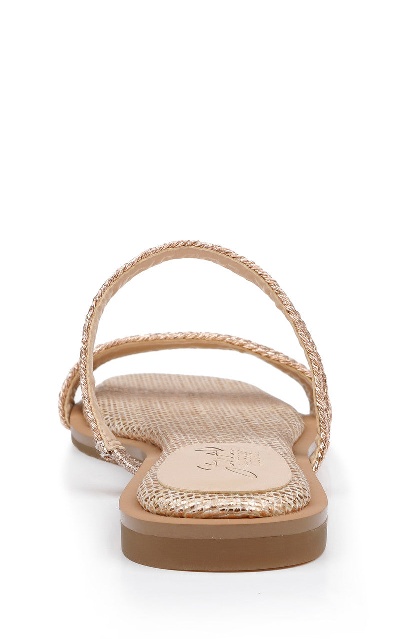 Helena Flat Summer Sandal by Badgley Mischka