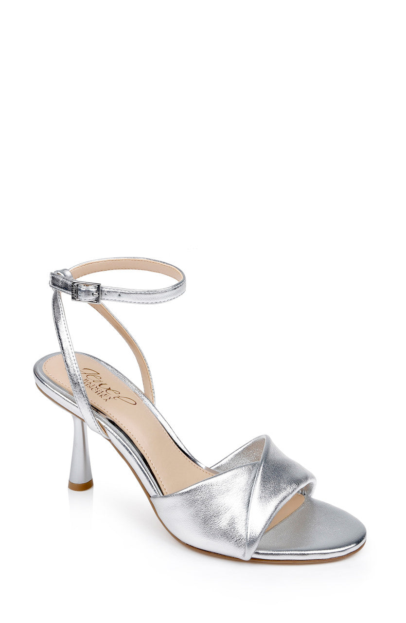 Jewel Badgley Mischka Kaia Sandal with Crisscross Vamp
