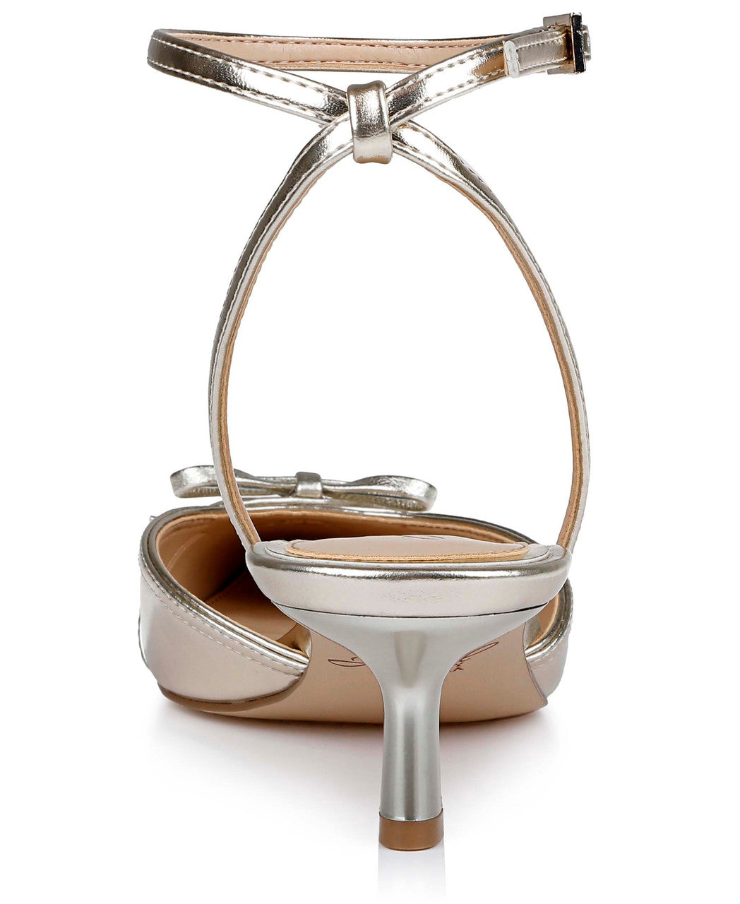 Gold Metallic | Talasia Pointed Toe Kitten Heels