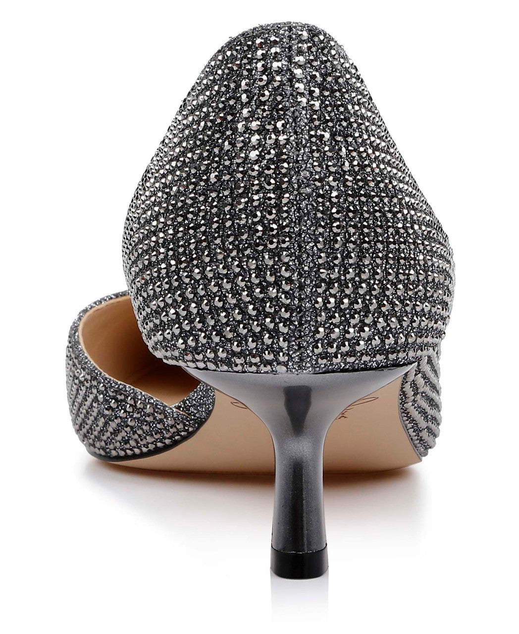 Smoke | Teegan Pointed Toe Kitten Heel Pumps