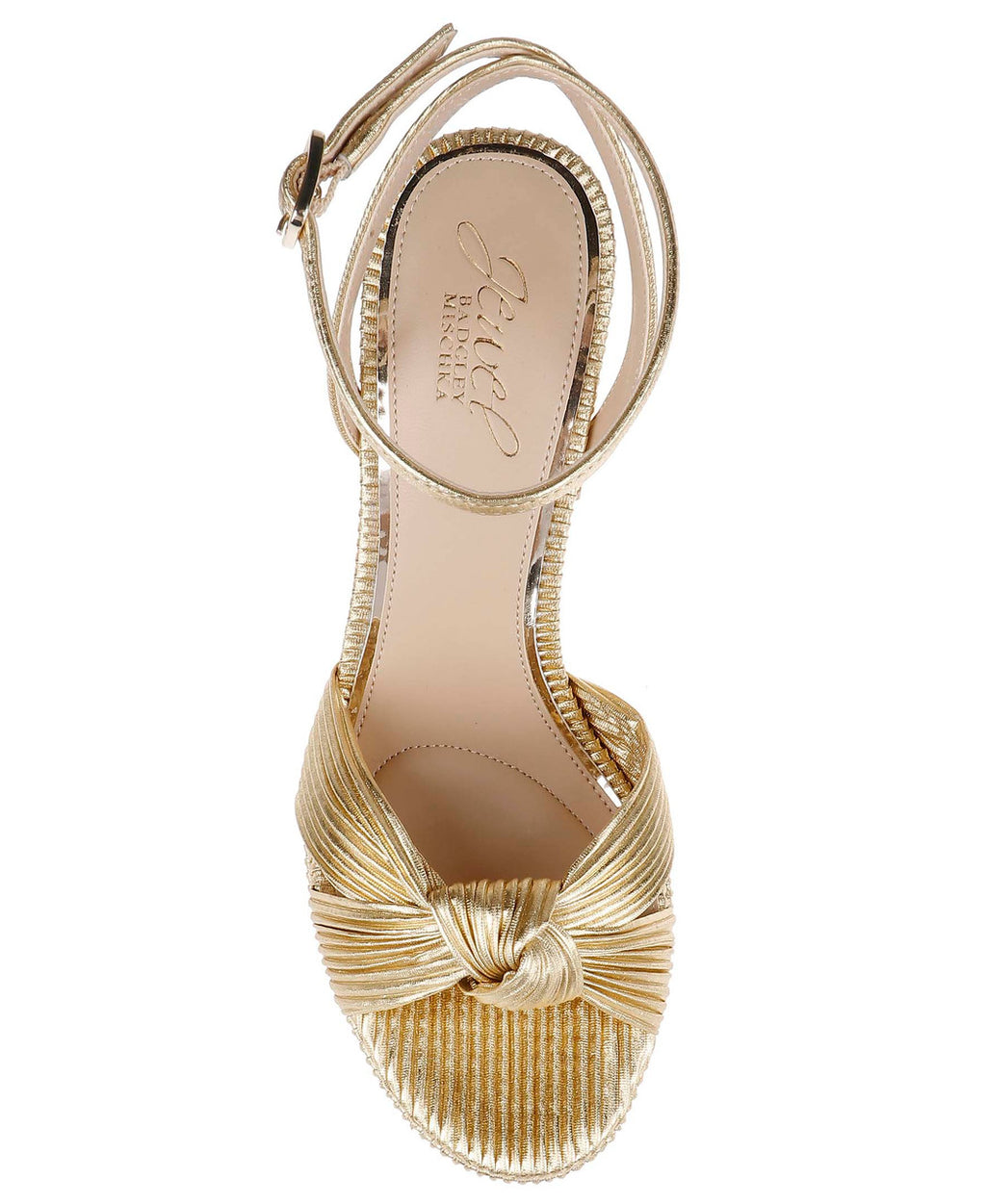 Gold Fabric | Tyler Ribbed Open Toe Block Heels Top