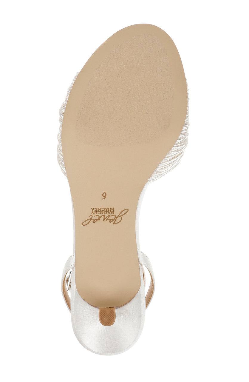 Ivory | Nance Kitten Heel Sandals Sole