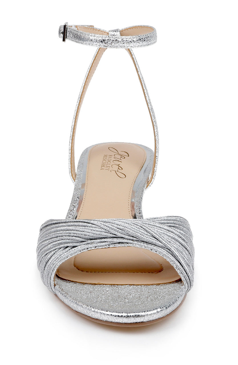 Nance Kitten Heel Sandals by Jewel Badgley Mischka Nance Kitten Heel Sandals by Jewel Badgley Mischka