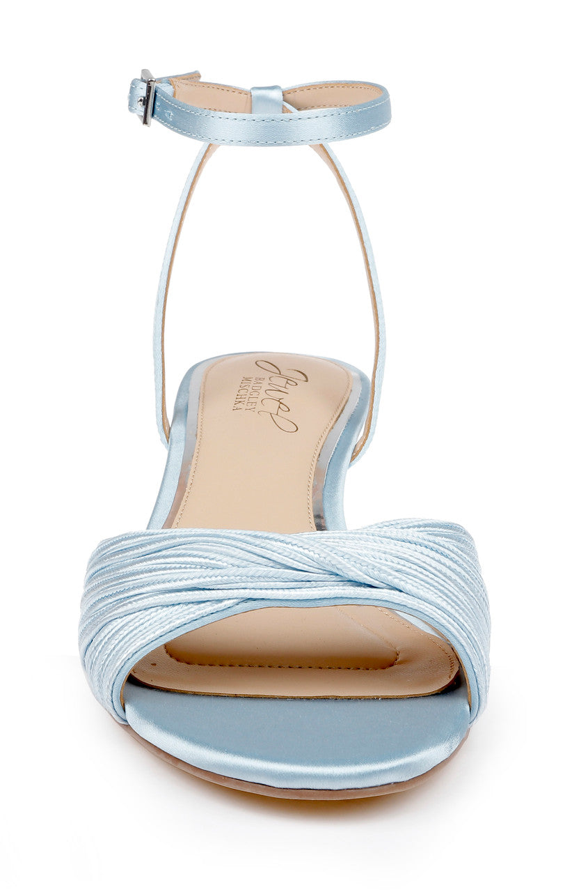 Sky Blue | Nance Kitten Heel Sandals Front