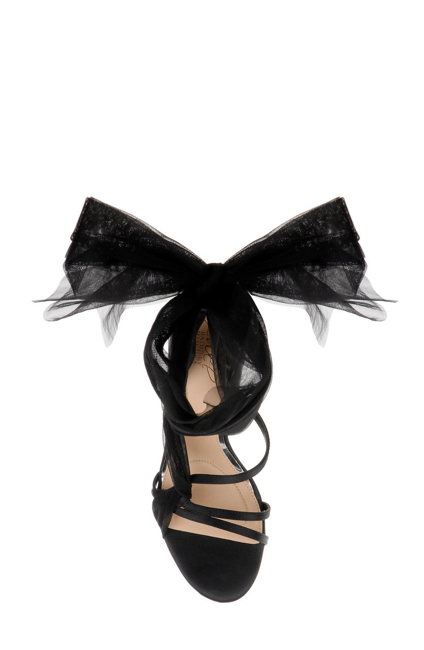Black Black | Norris Ankle Wrap Sandals Top