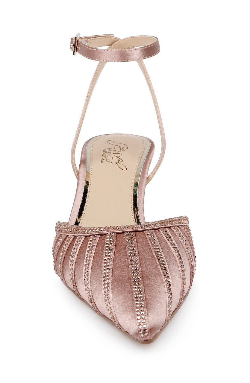 Blush | Fable Pointed Toe Kitten Heels Front