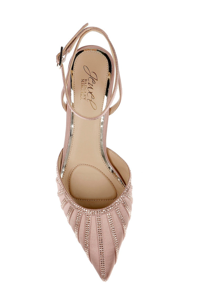 Blush | Fable Pointed Toe Kitten Heels Top