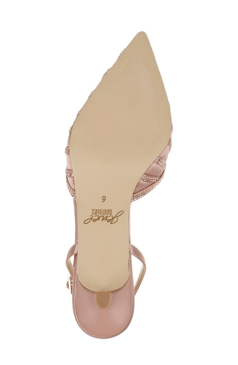 Blush | Fable Pointed Toe Kitten Heels Sole