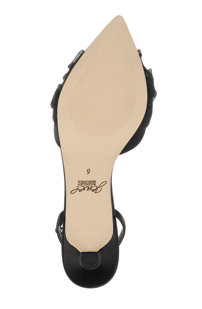 Black | Favor Pointed Toe Kitten Heels Sole