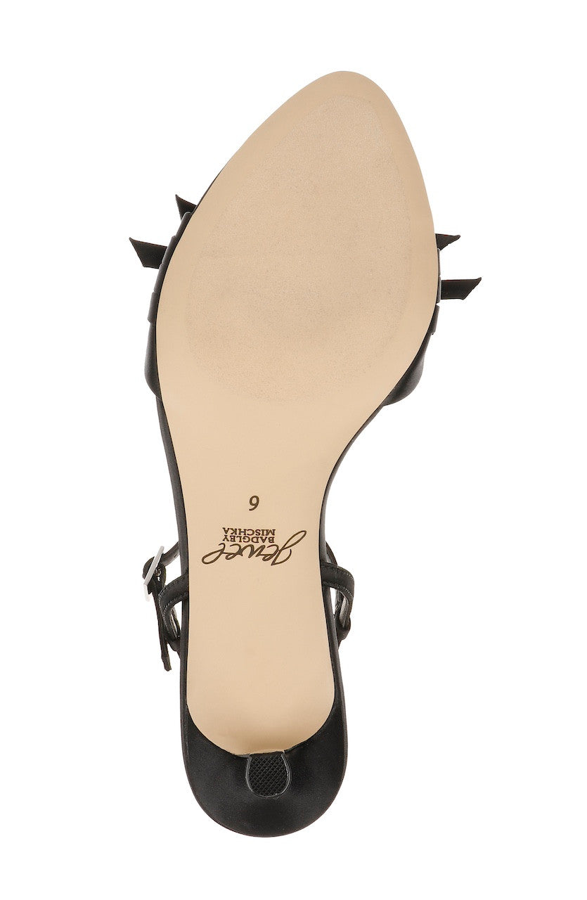 Black | Floribeth Kitten Heel Sandals Sole