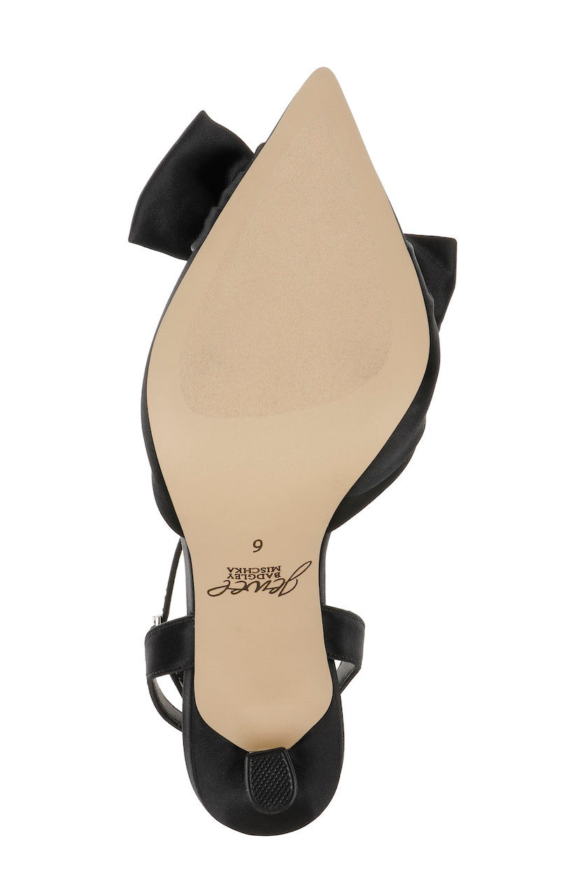 Black | Francine Ankle Strap Pumps Sole