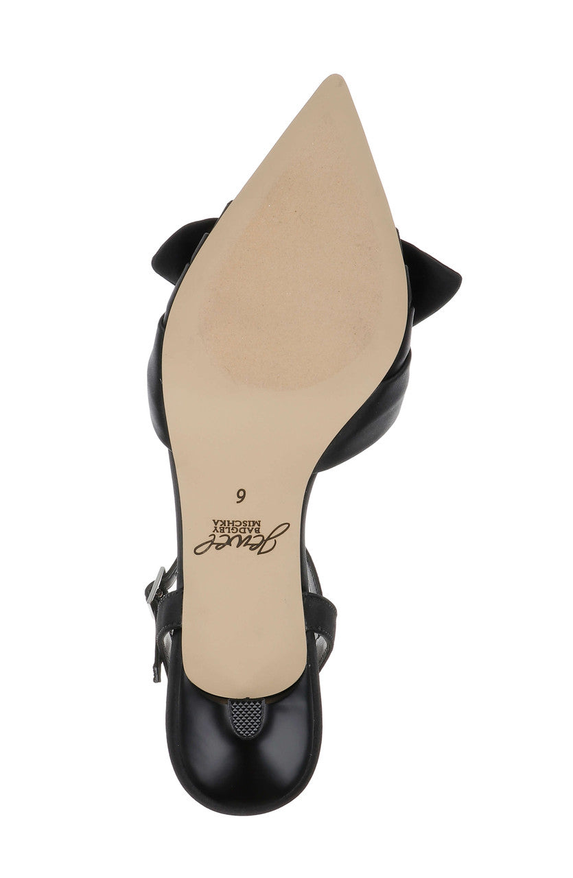 Black | Ember Low Kitten Heel Pumps Sole