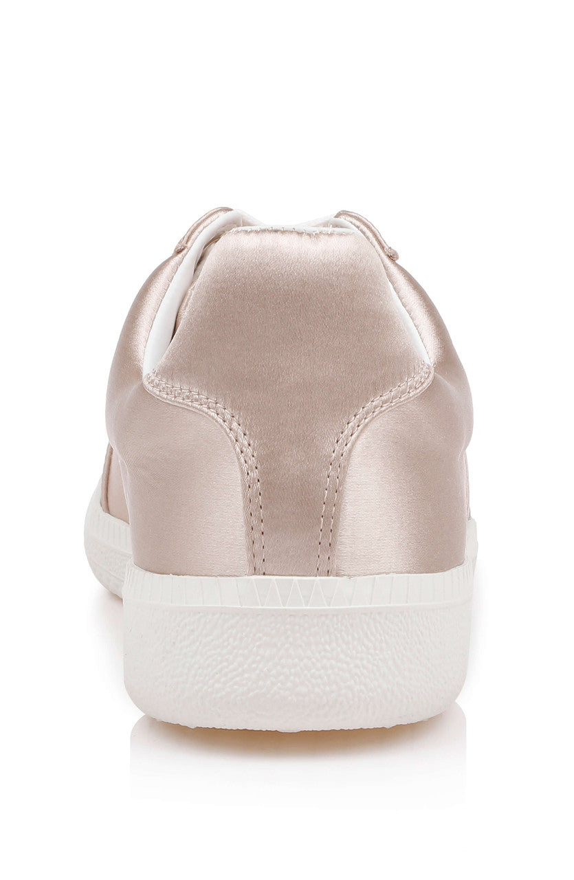 Nude Satin | Imara Satin Sneaker Back