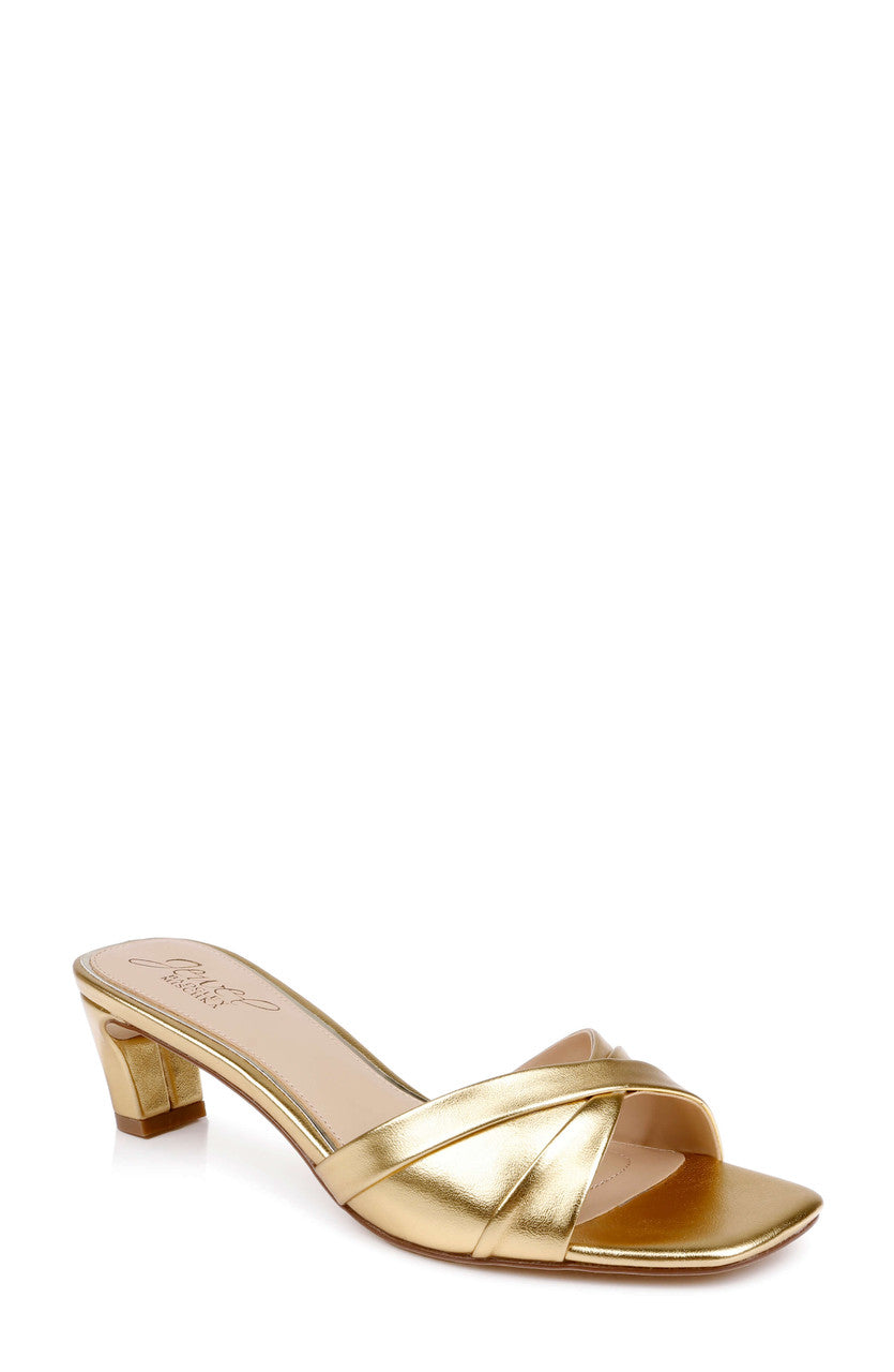 Gold Metallic | Paris Slide Sandal Front Side