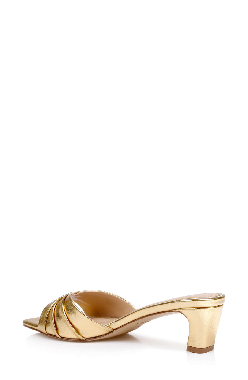 Gold Metallic | Paris Slide Sandal Back Side