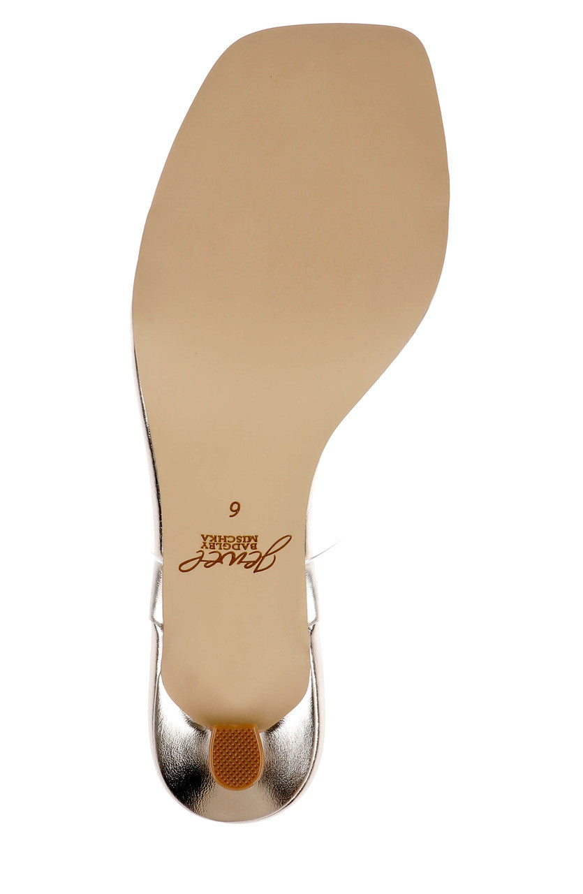 Clear Gold | Philippa Slip-On Sandal Sole