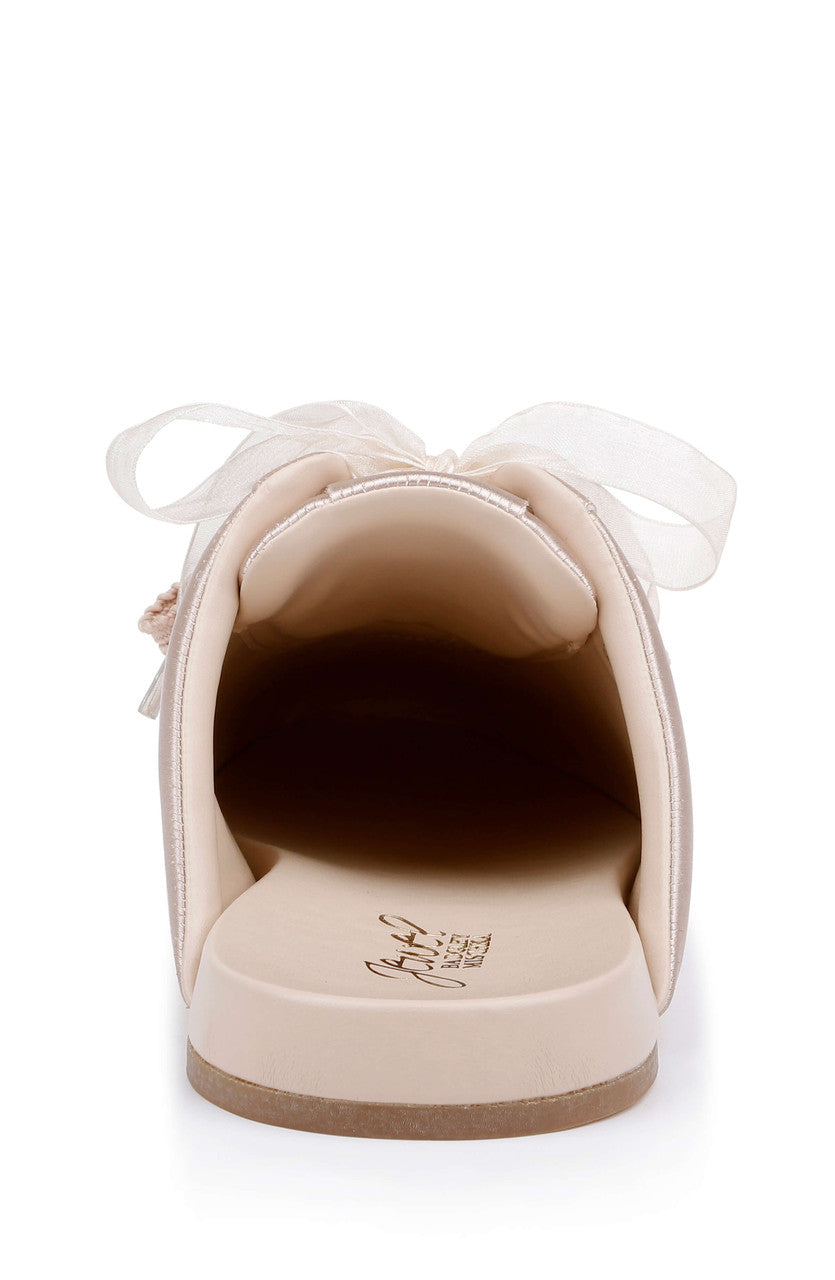 Nude Satin | Priscila Mule Sneaker Back