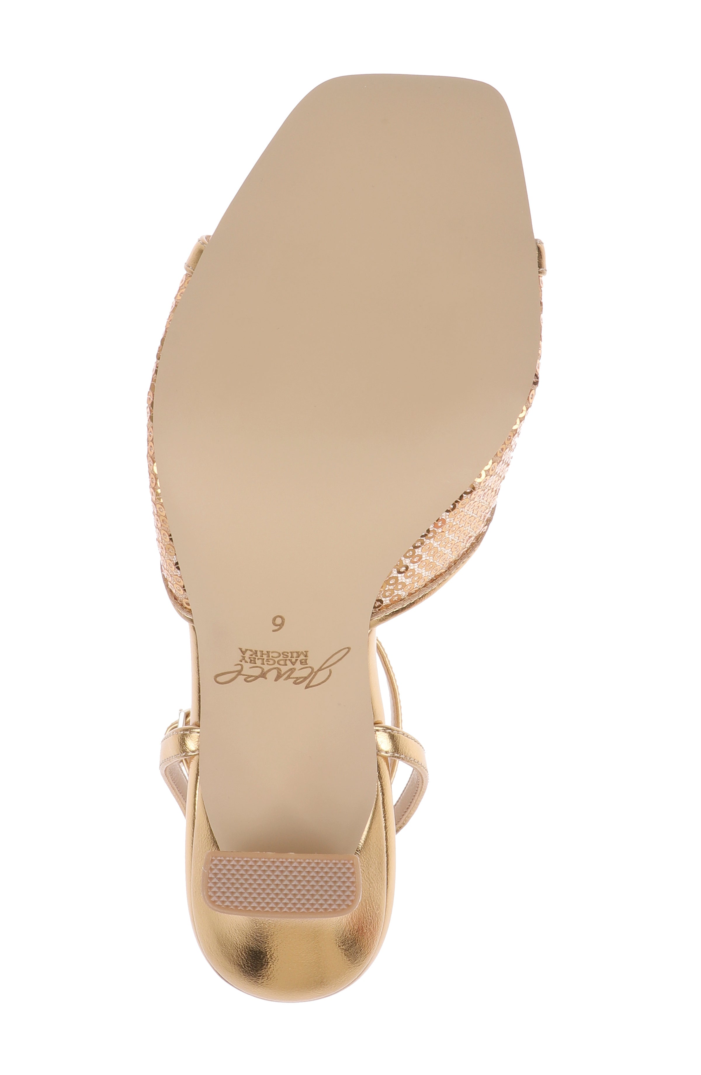 Zaha Sequin Ankle Strap Sandal by Jewel Badgley Mischka