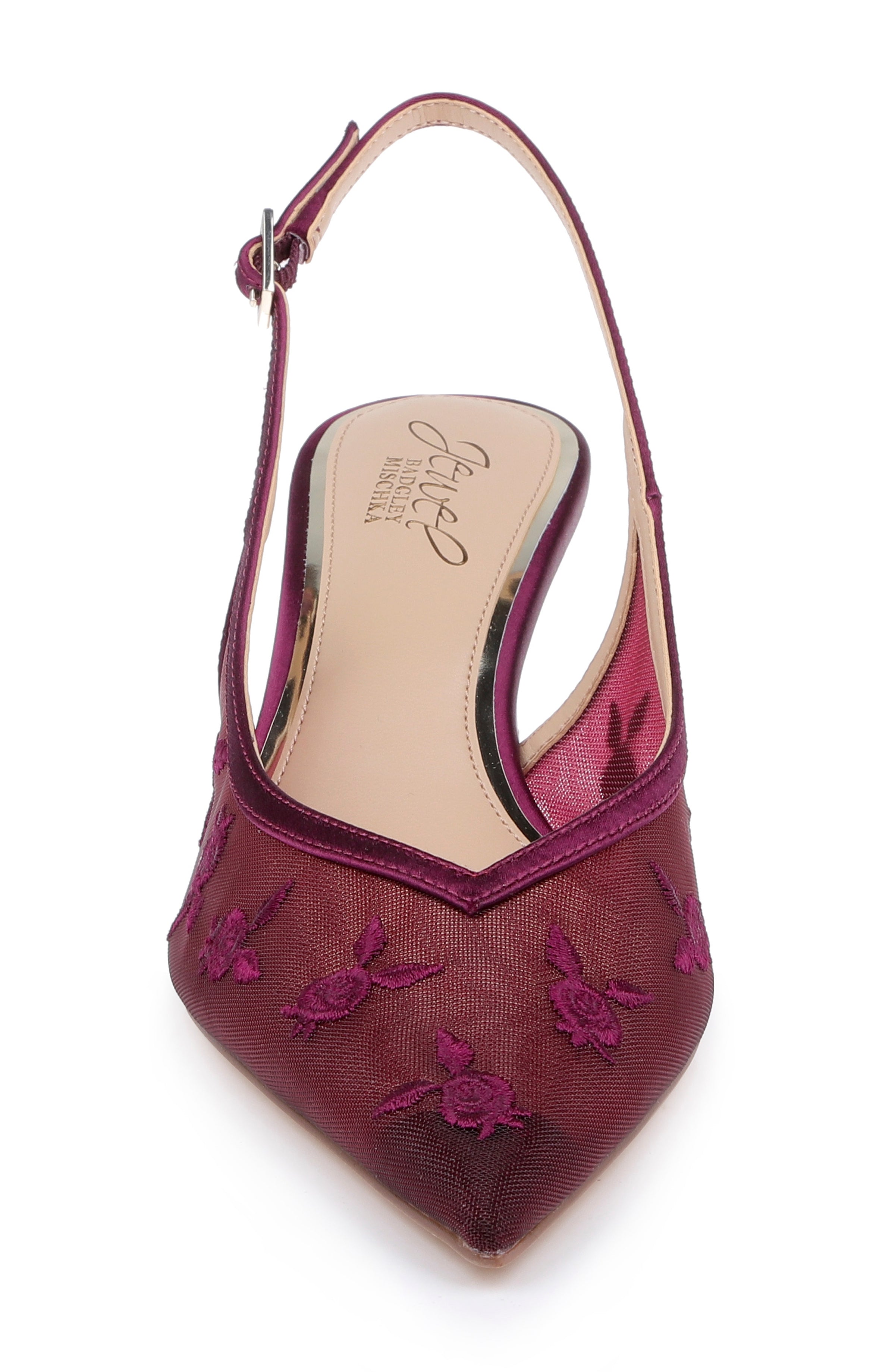Zahra II Slingback Kitten Heel Pump by Jewel Badgley Mischka