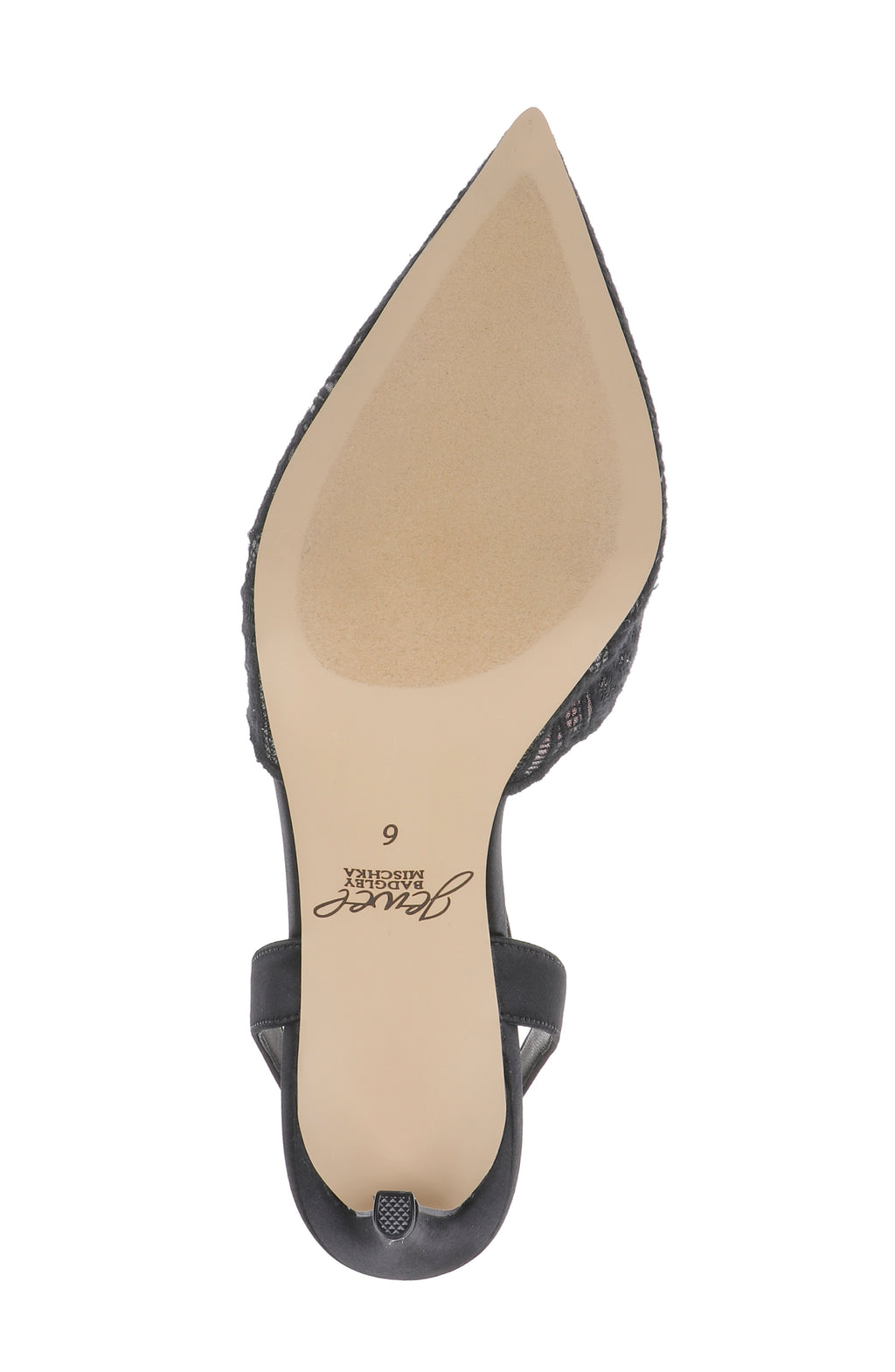 Black Satin | Zaima Ankle Strap Pump Sole