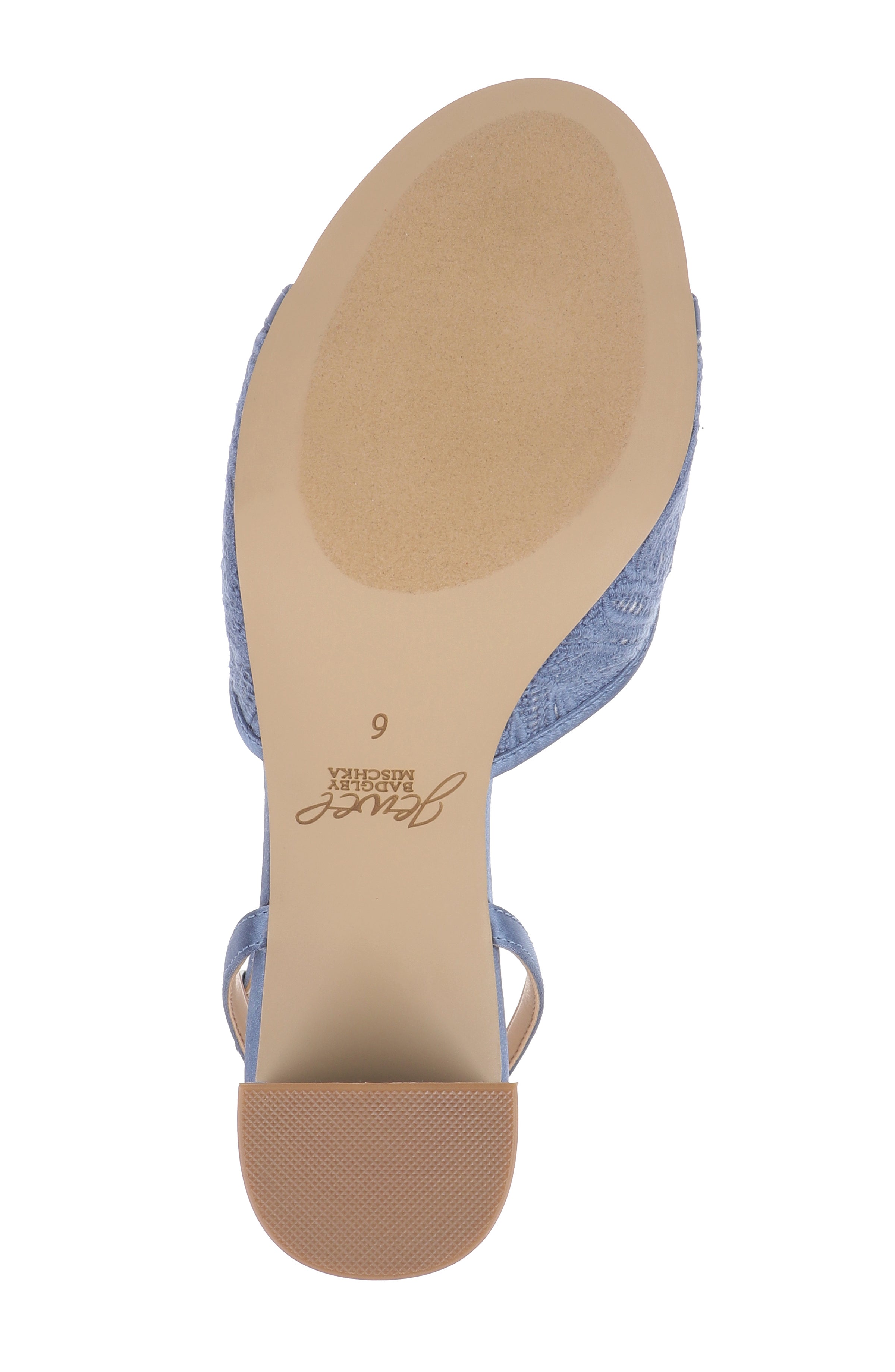 Azure Blue Satin | Zaira Ankle Strap Sandal Sole
