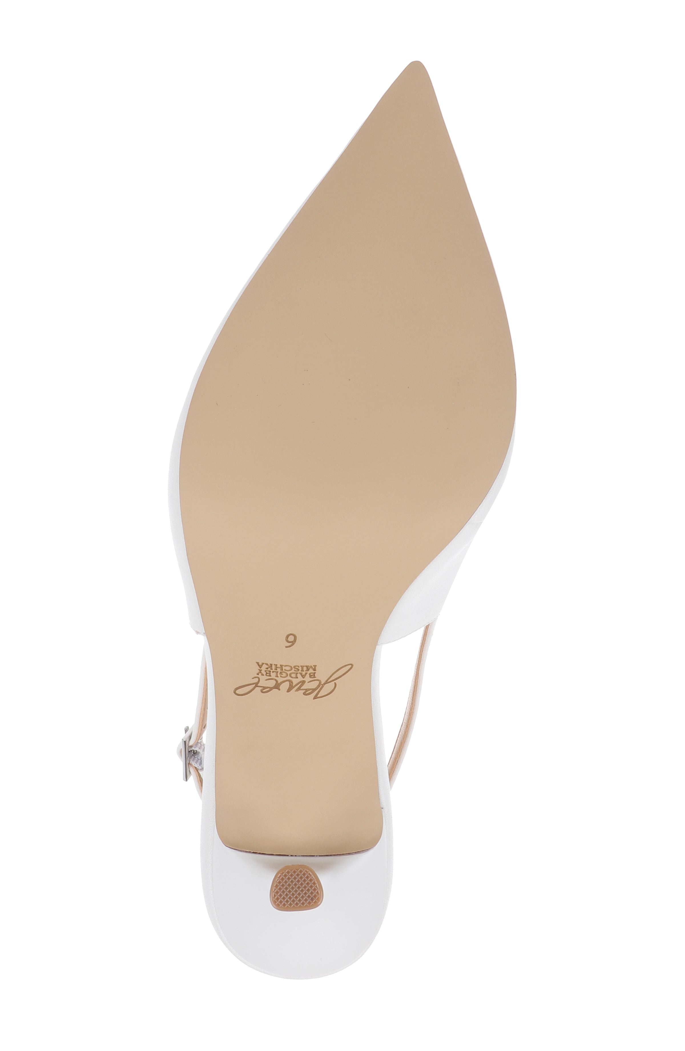 White Matte | Zaya Pointed Toe Slingback Pump Sole