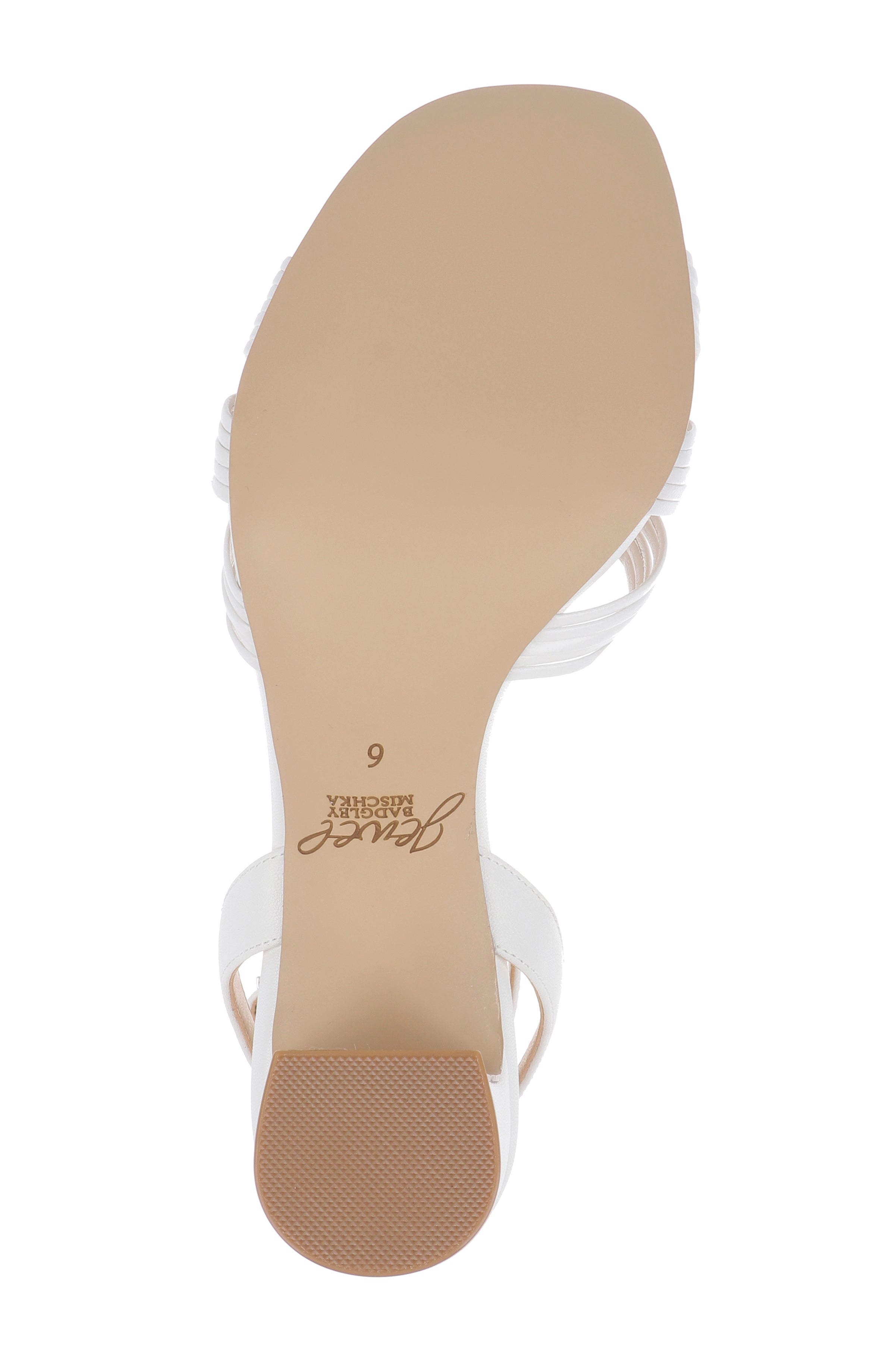 White Leather | Zaylee Ankle Strap Sandal Sole