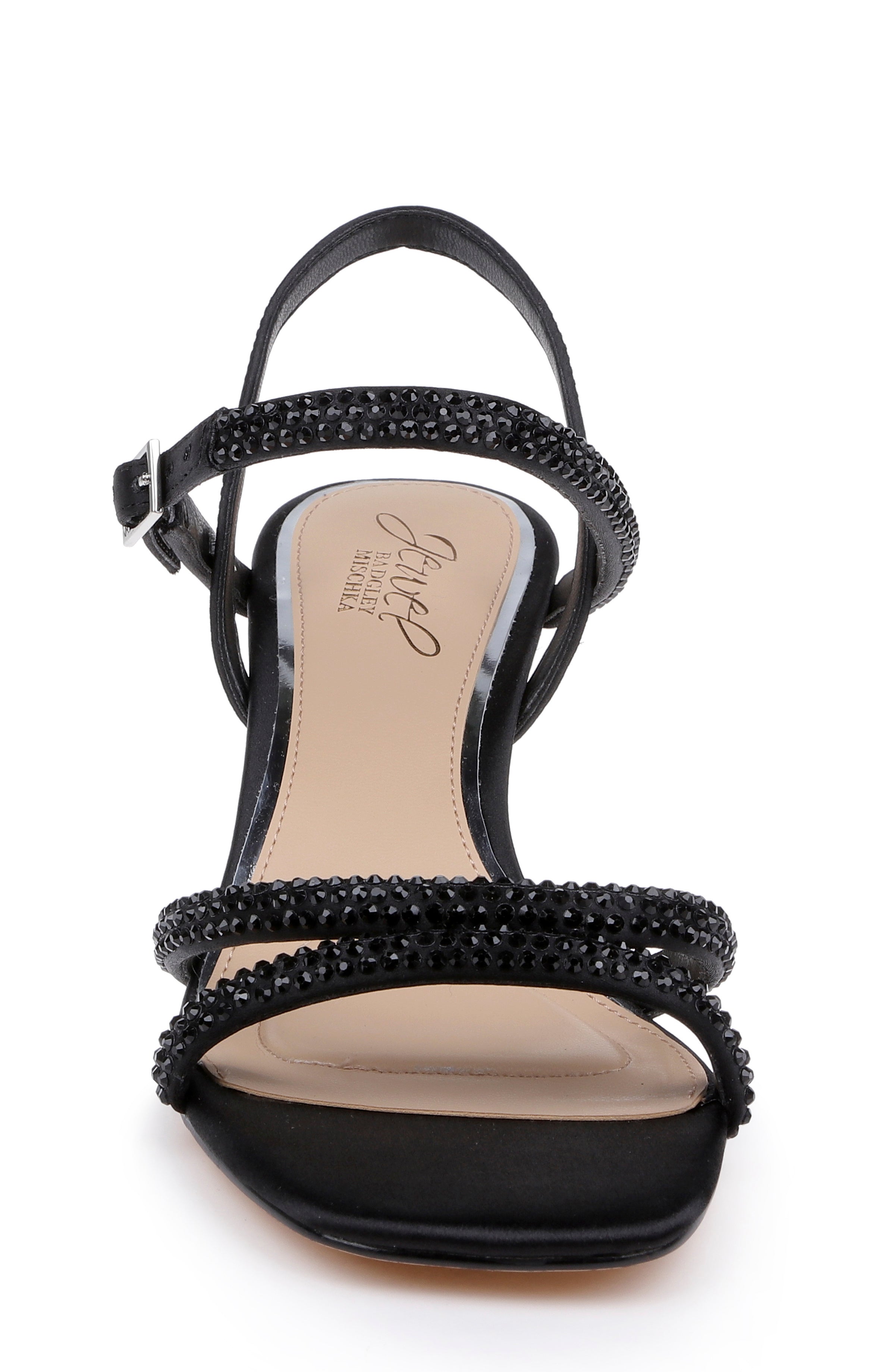 Zianna Kitten Heel Sandal by Jewel Badgley Mischka