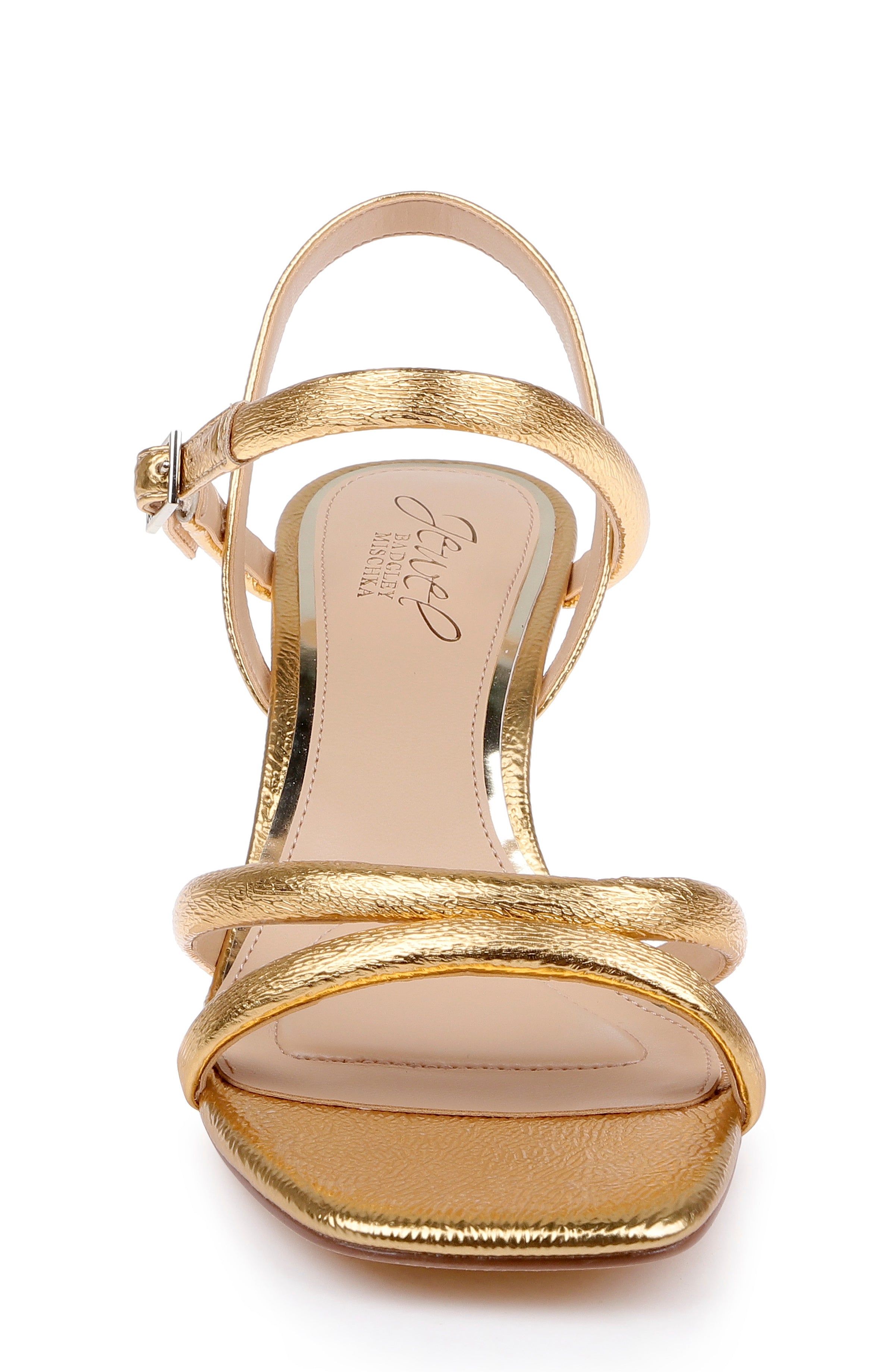 Gold Antique | Zianna II Kitten Heel Sandal  Front