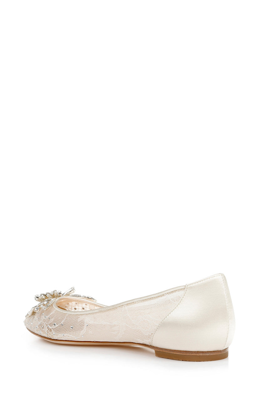 Ivory | Kaitlin Pointed Toe Flat Shoe