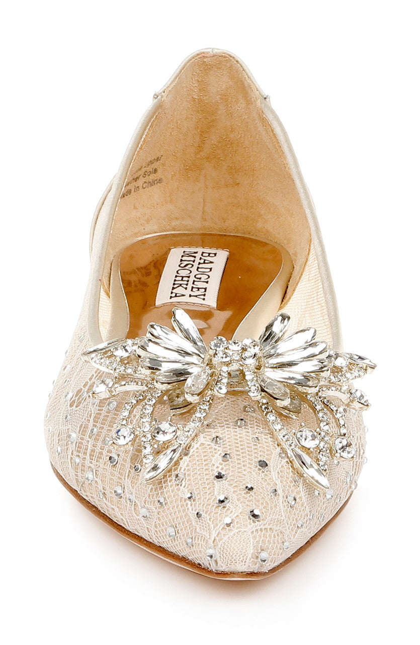 Ivory | Kaitlin Pointed Toe Flat Shoe