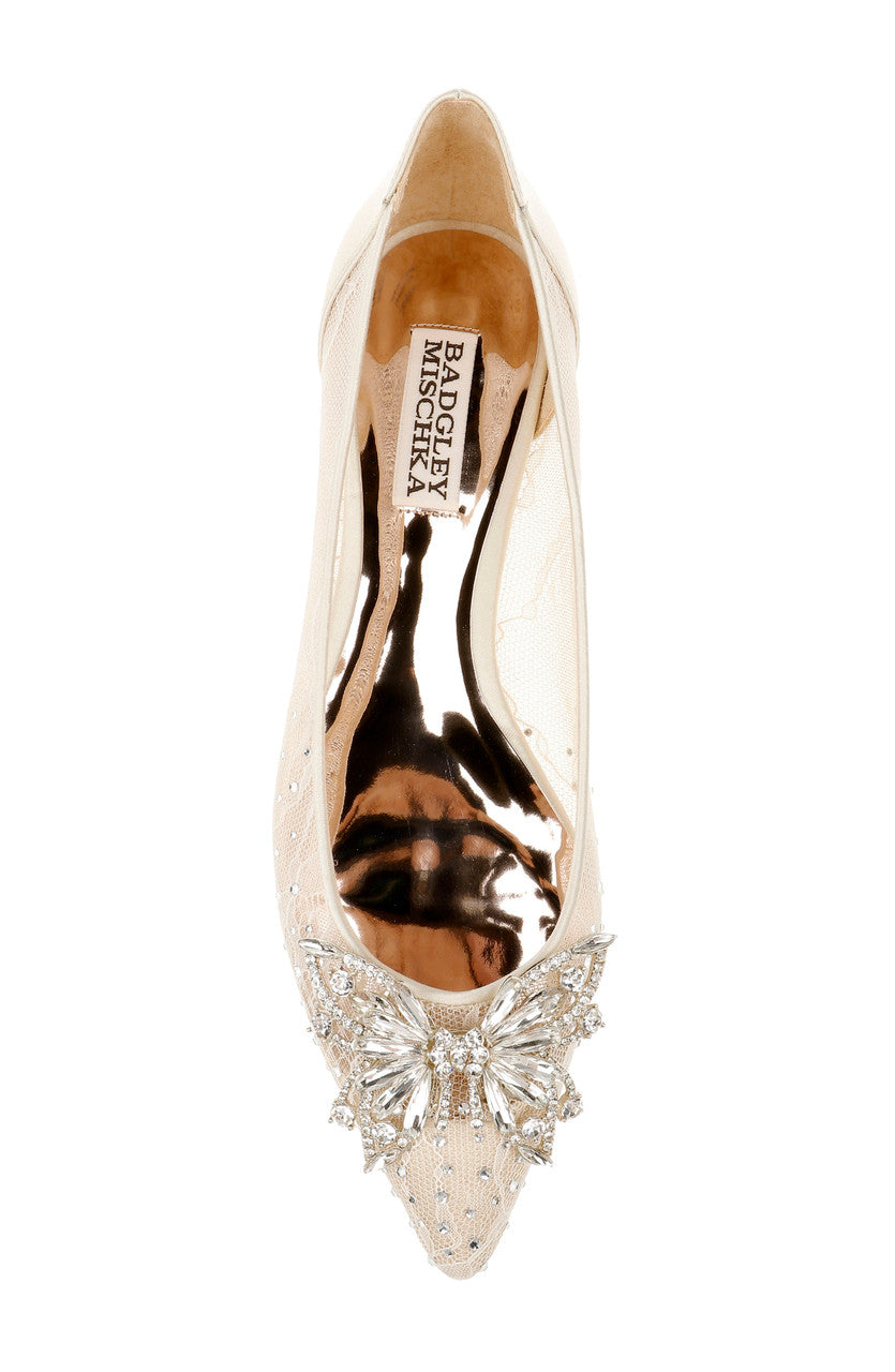 Ivory | Kaitlin Pointed Toe Flat Shoe