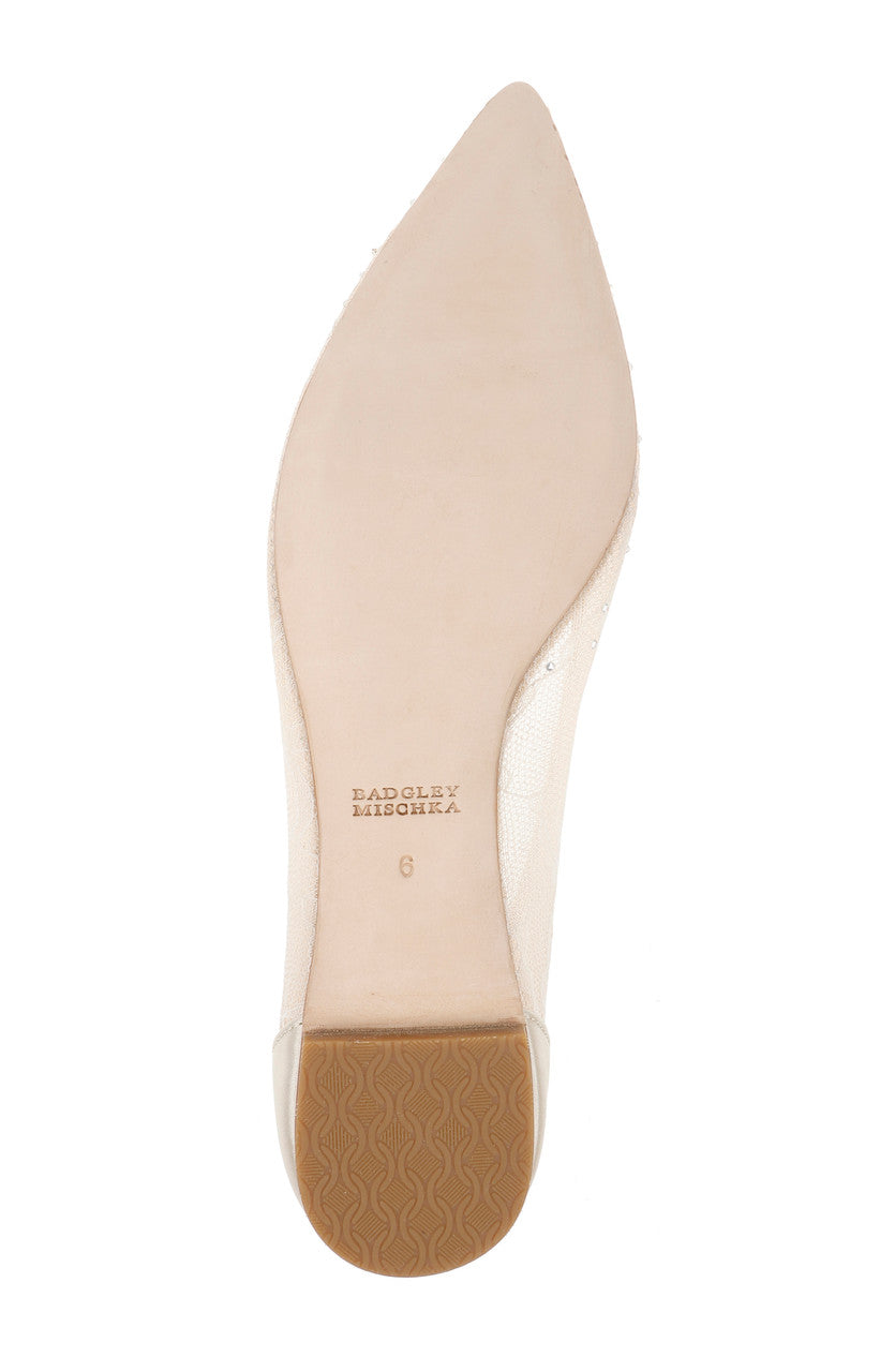 Ivory | Kaitlin Pointed Toe Flat Shoe