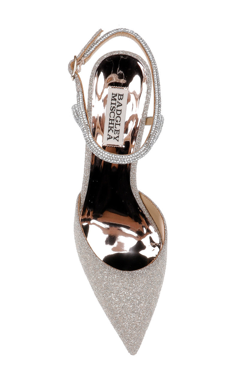 Champagne | Kamilah Pointed Toe Stiletto Top