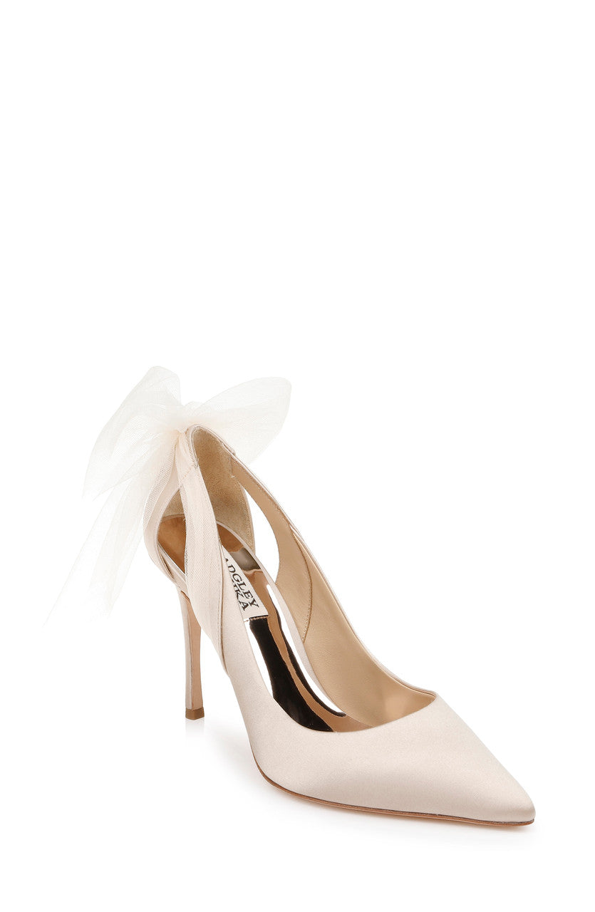Nude | Kinsley Delicate Bow Stiletto Pump
