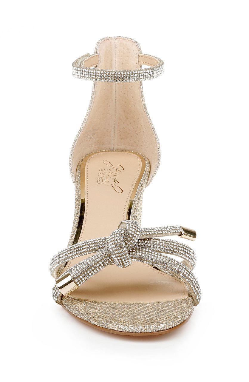 Light Gold | Lena Knotted Mid Heel